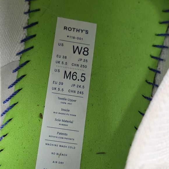 Rothy's The City Slip On Shoes Womens Size 8 Sustainable Washable Knit Flats - Picture 16 of 16